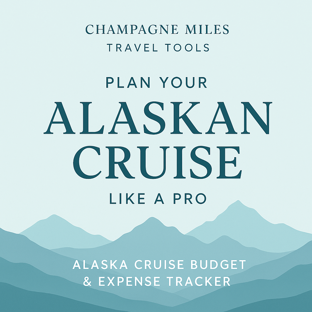 Alaska Cruise Budget & Expense Tracker Spreadsheet